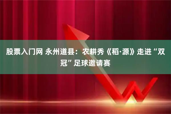 股票入门网 永州道县：农耕秀《稻·源》走进“双冠”足球邀请赛
